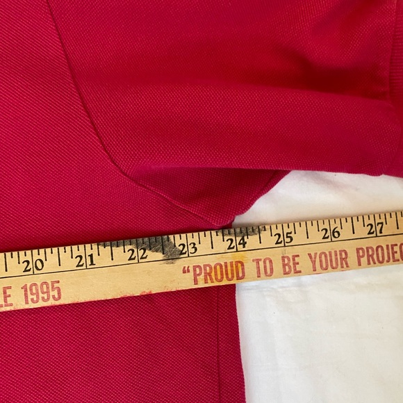 Lacoste Mens Fuschia Pink 100% Cotton Pique L. 12.22 Short Sleeve Polo Shirt XXL - Picture 10 of 17